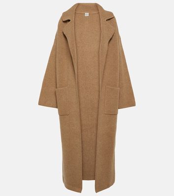 Toteme Ribbed-knit wool-blend coat