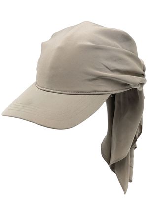 TOTEME scarf-detail cap - Brown