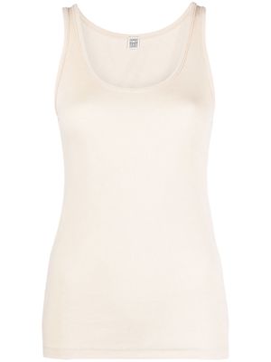 TOTEME scoop-neck ribbed tank top - Neutrals