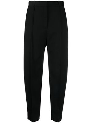 TOTEME Sewn tapered wool trousers - Black