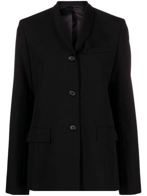 TOTEME shawl lapels single-breasted wool blazer - Black