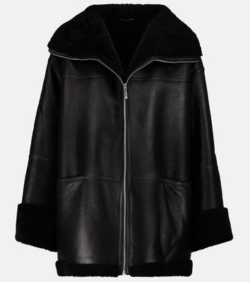 Toteme Shearling-lined leather jacket