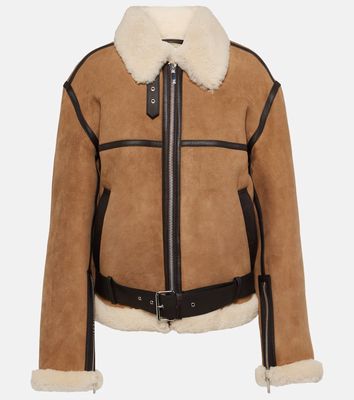 Toteme Shearling-lined suede jacket