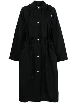 TOTEME single-breasted hooded coat - Black