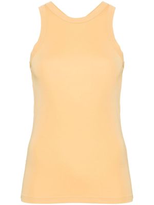 TOTEME sleeveless crepe tank top - Yellow
