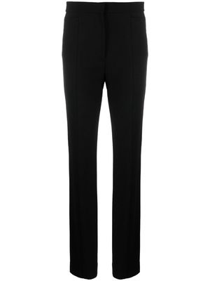 TOTEME slim-leg crepe trousers - Black