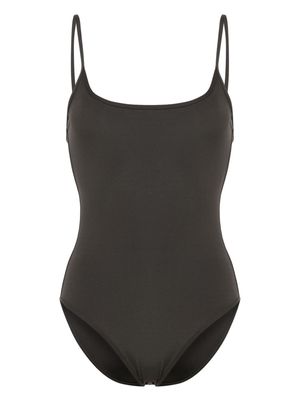 TOTEME square-neck high-cut swimsuit - Grey