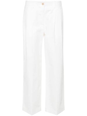 TOTEME straight-leg trousers - White