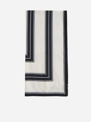 Toteme Striped cotton and silk scarf