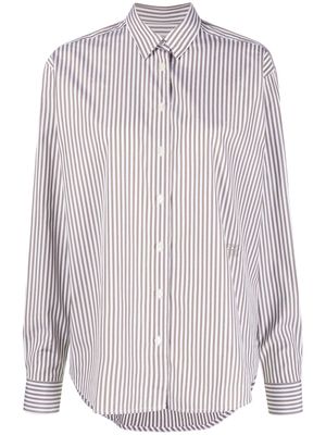 TOTEME striped organic cotton shirt - Neutrals