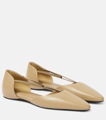 Toteme T-strap leather flats