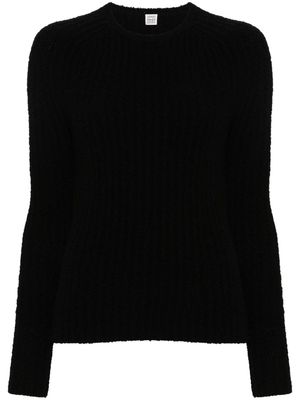 TOTEME terry-cloth jumper - Black