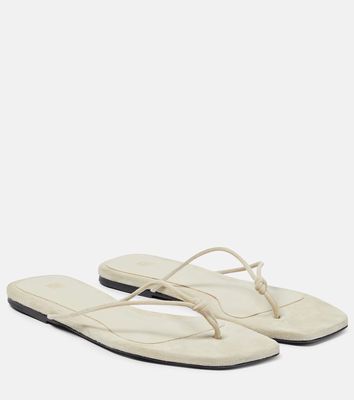 Toteme The Knot suede thong sandals