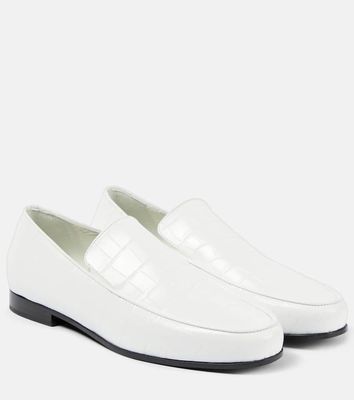 Toteme The Oval croc-effect leather loafers