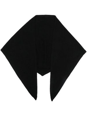 TOTEME triangle-shaped cashmere scarf - Black