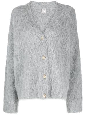 TOTEME V-neck alpaca wool-blend cardigan - Grey