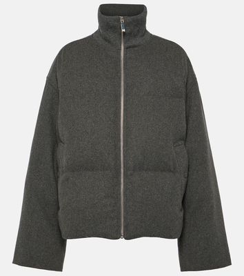 Toteme Wool-blend flannel puffer jacket