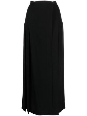 TOTEME wrap-around maxi skirt - Black