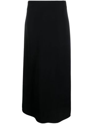 TOTEME wrap-style long-length skirt - Black