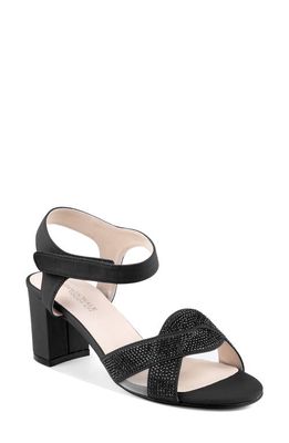 Touch Ups Cam Ankle Strap Sandal in Black