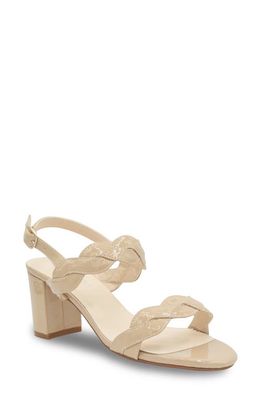 Touch Ups Champagne Ankle Strap Sandal in Nude