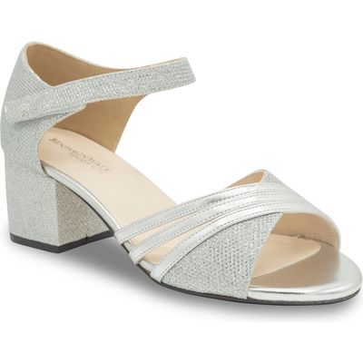 Touch Ups Champagne Ankle Strap Sandal in Silver