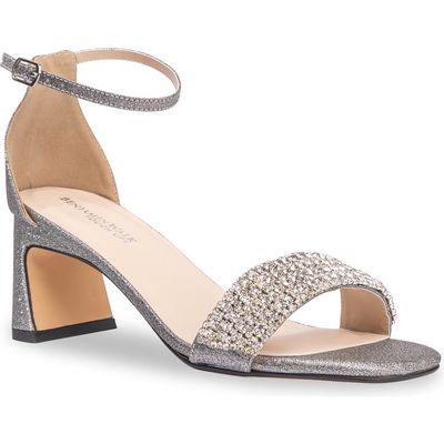 Touch Ups Jade Ankle Strap Sandal in Pewter 