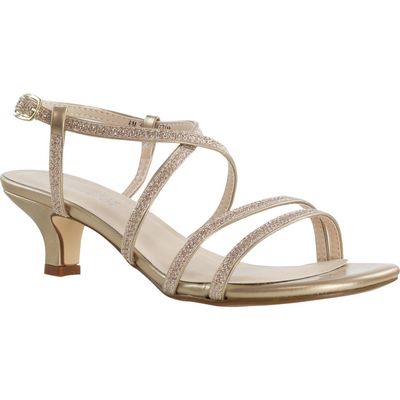 Touch Ups Maisie Kitten Heel Slingback Sandal in Champagne