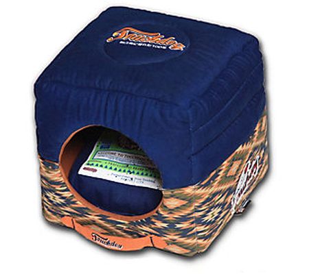 Touchdog 70's Vintage-Tribal Collapsible Dog Ho use Bed