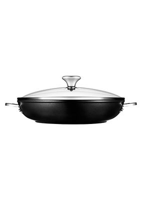 Toughened Nonstick PRO 4-Quart Shallow Casserole/Braiser & Glass Lid