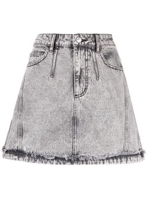 tout a coup A-line washed-denim skirt - Grey