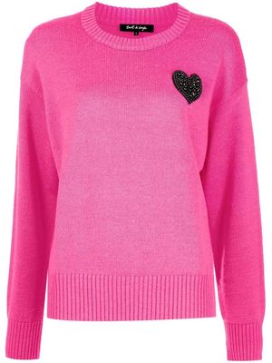 tout a coup bead-embellished knitted jumper - Pink