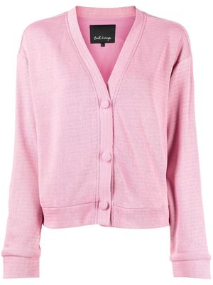 tout a coup buttoned-up V-neck jacket - Pink