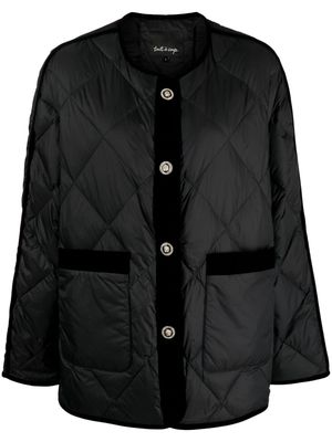 tout a coup diamond-quilted down jacket - Black