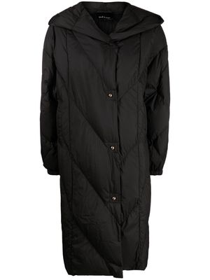 tout a coup diamond-quilted padded jacket - Black