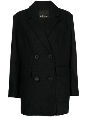 tout a coup double-breasted tailored blazer - Black