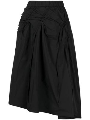 tout a coup elasticated-waistband gathered skirt - Black