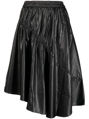tout a coup high-waisted asymmetric skirt - Black