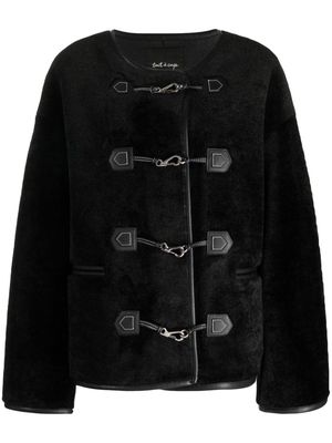 tout a coup hook-fastening jacket - Black