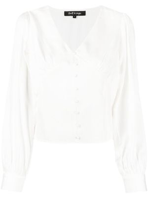 tout a coup long-sleeve buttoned blouse - White
