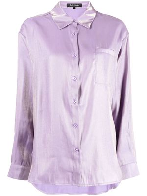 tout a coup metallic long-sleeve shirt - Purple