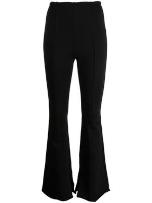 tout a coup mid-rise flared trousers - Black