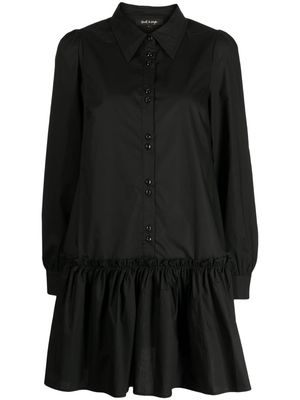 tout a coup panelled shirt dress - Black