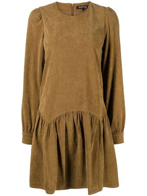 tout a coup ribbed long-sleeve dress - Green