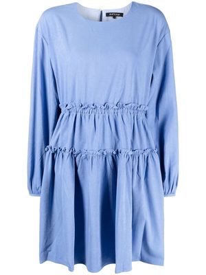 tout a coup ruffled tiered dress - Blue