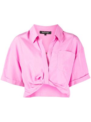 tout a coup spread-collar short-sleeve shirt - Pink