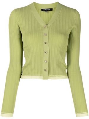 tout a coup V-neck long-sleeve cardigan - Green