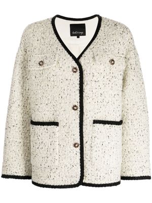 tout a coup wool tweed jacket - Neutrals
