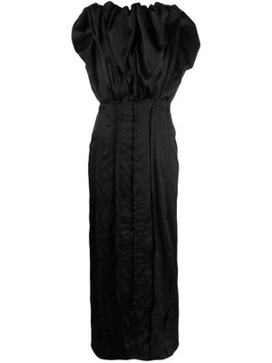 TOVE Emilia ruffled midi dress - Black