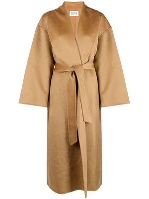 TOVE Rebeca shawl lapel coat - Neutrals